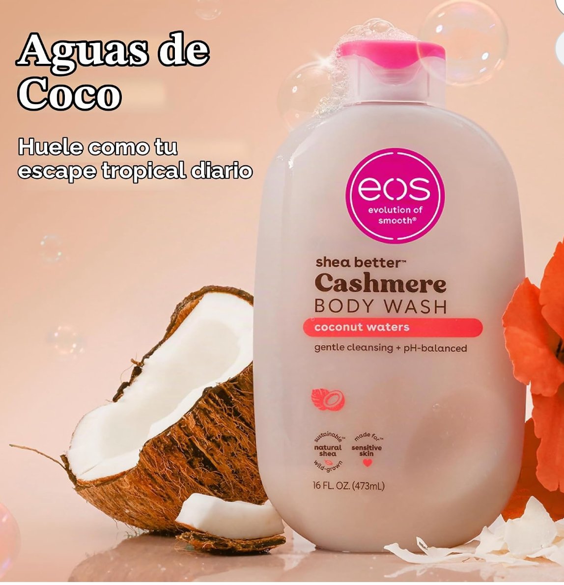 EOS Shea Better Cashmere Body Wash – Coconut Waters