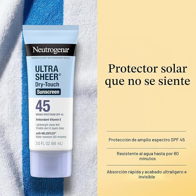 Neutrogena Ultra Sheer Dry-Touch – Protector Solar SPF 45 (88 ml)
